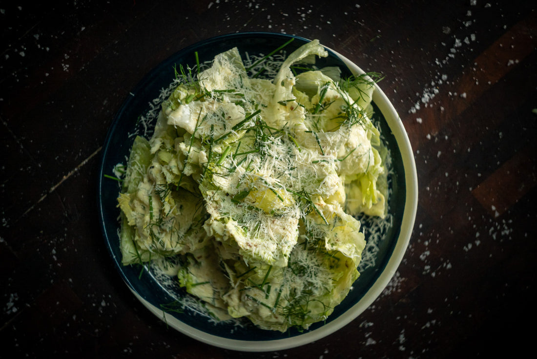 Iceberg Lettuce with Burnet Dressing