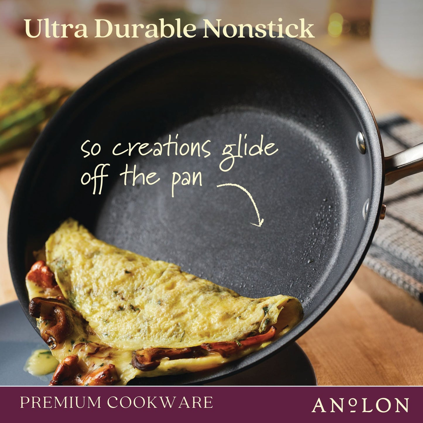 Anolon Advanced Home Nonstick Skillet Twin Pack 26/32cm Onyx