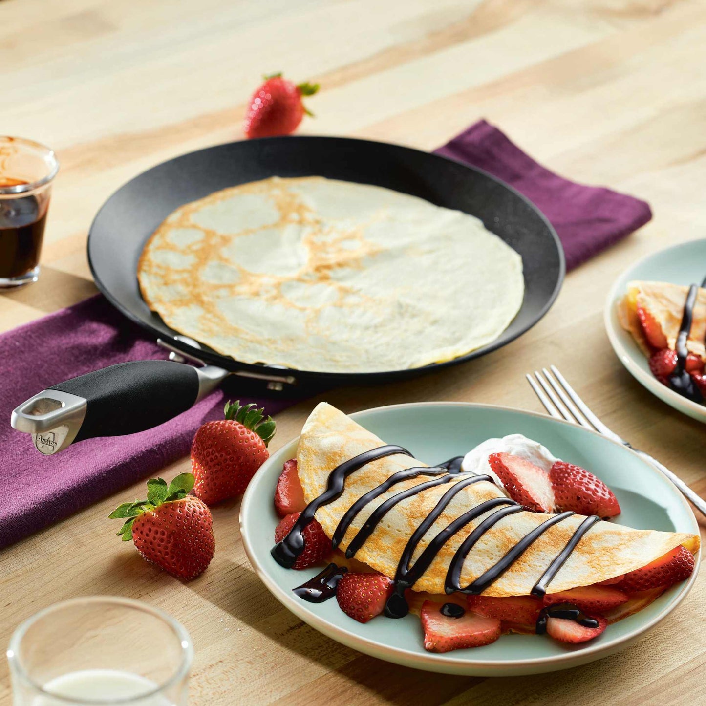Anolon Advanced Home Nonstick Crepe Pan 24cm Onyx
