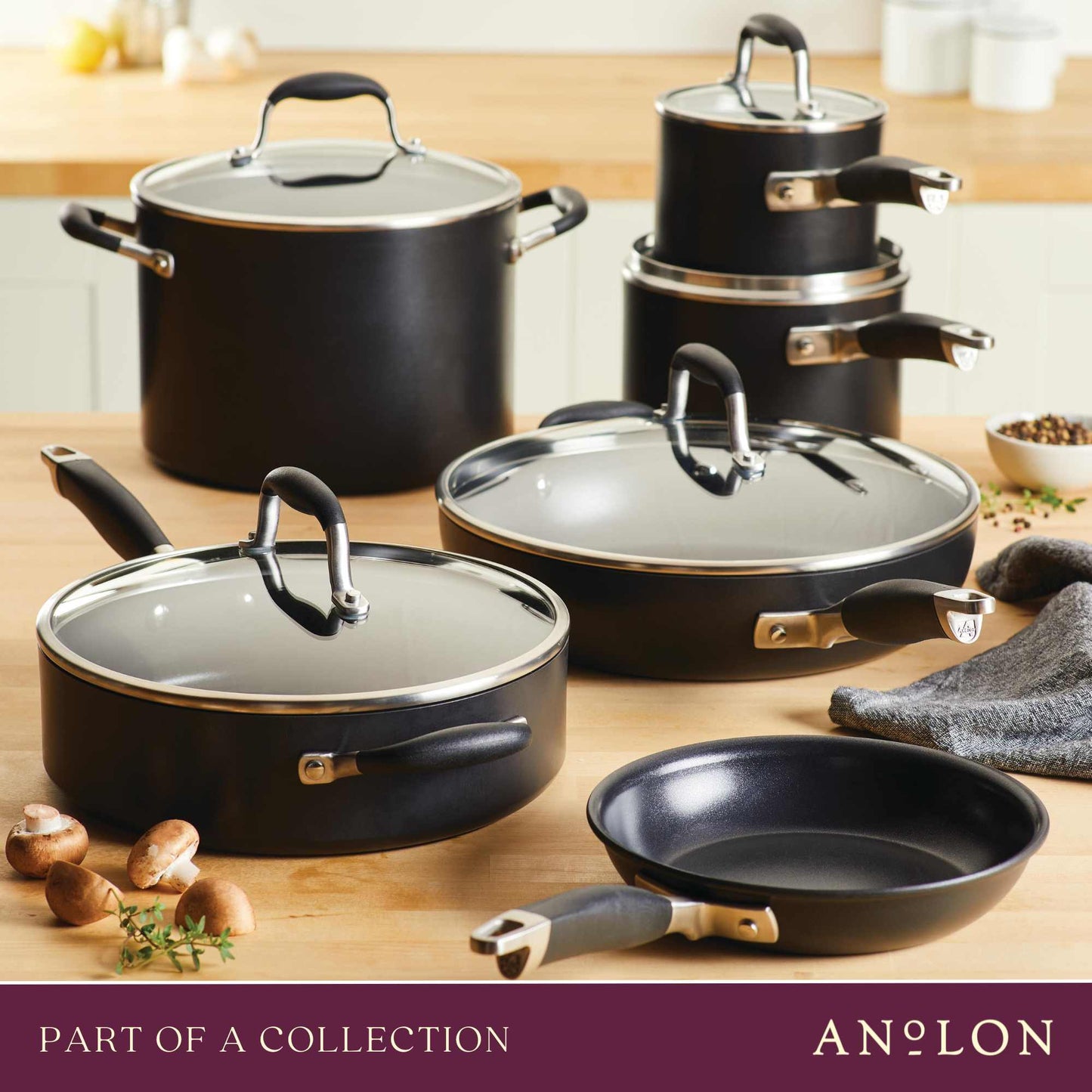 Anolon Advanced Home Nonstick Crepe Pan 24cm Onyx