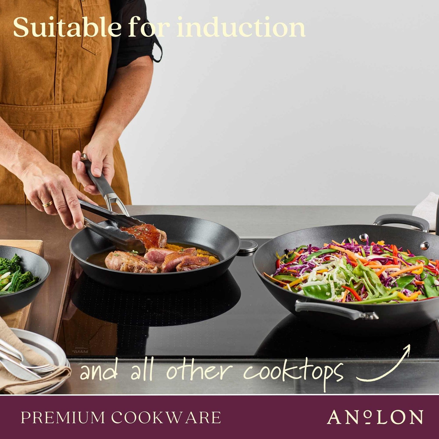 Anolon Endurance+ Nonstick 3 Piece Cookware Set