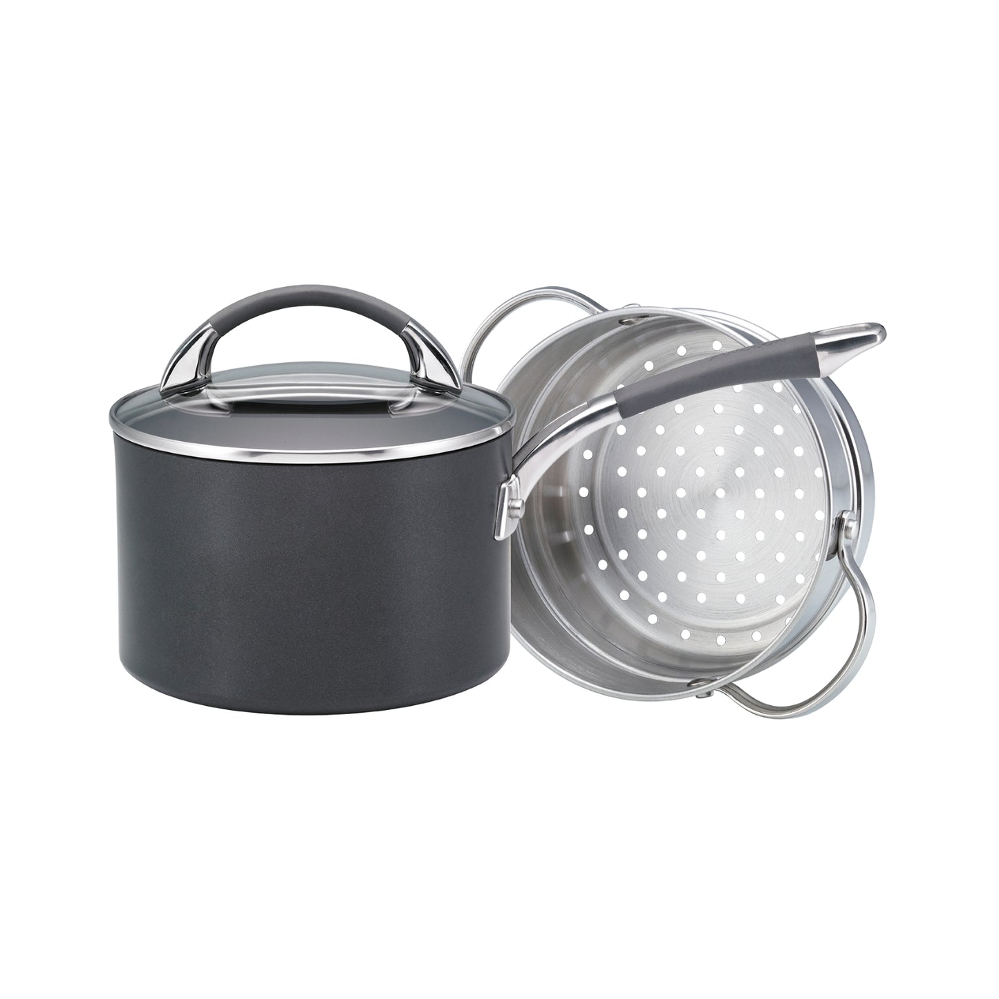 Anolon Endurance+ Nonstick Induction Saucepan With Bonus Steamer 18cm/2.8L