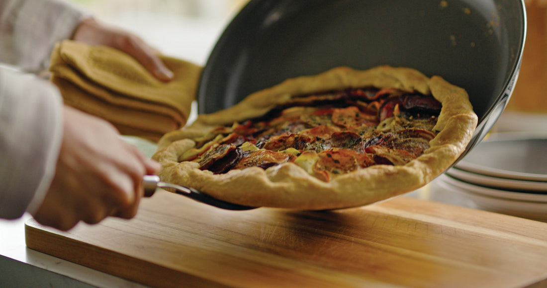 Rustic Rainbow Root Vegetable Galette