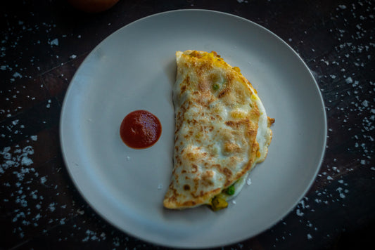 Crispy Rice Pancakes with Potato and Chickpeas