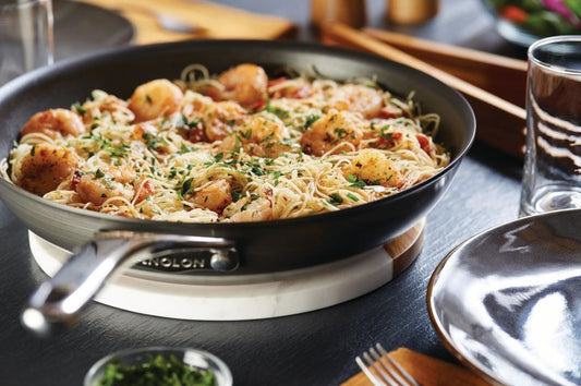 Creamy Tomato & Prawn Angel Hair Pasta