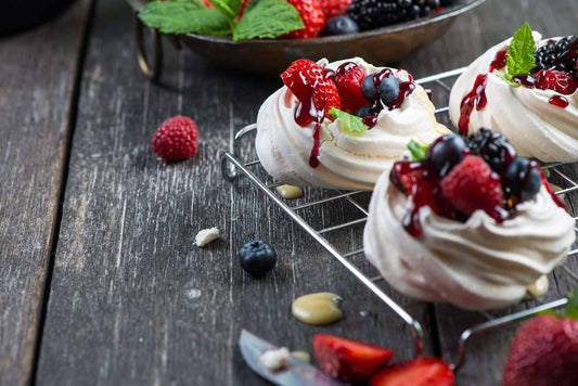 Rosewater Cream Mini Pavlovas