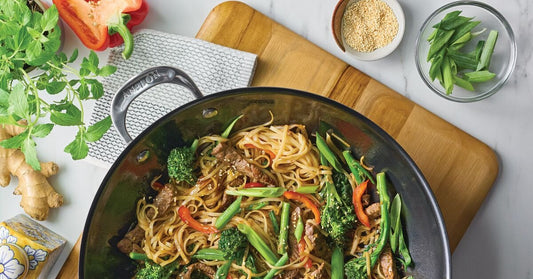 Beef & Broccolini Stirfry With Rice Noodles