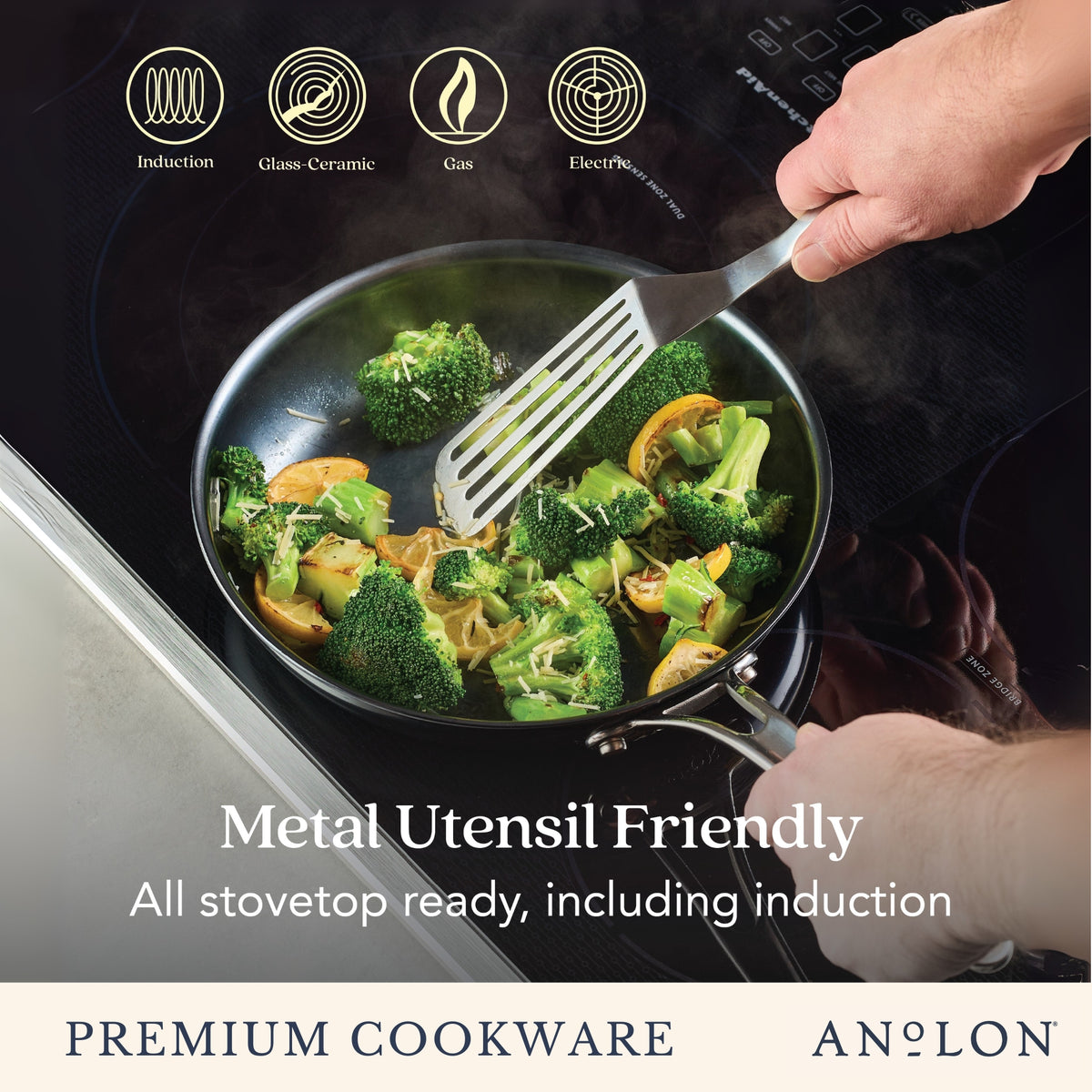 Anolon N₂ Carbon Steel Induction Skillet 25cm