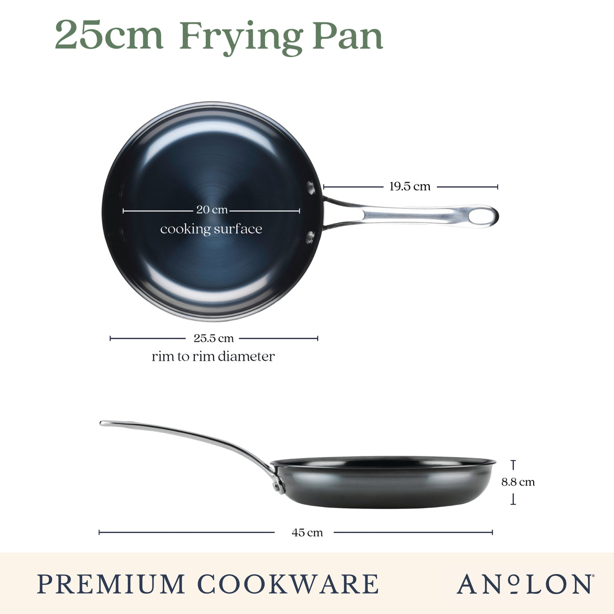 Anolon N₂ Carbon Steel Induction Skillet 25cm