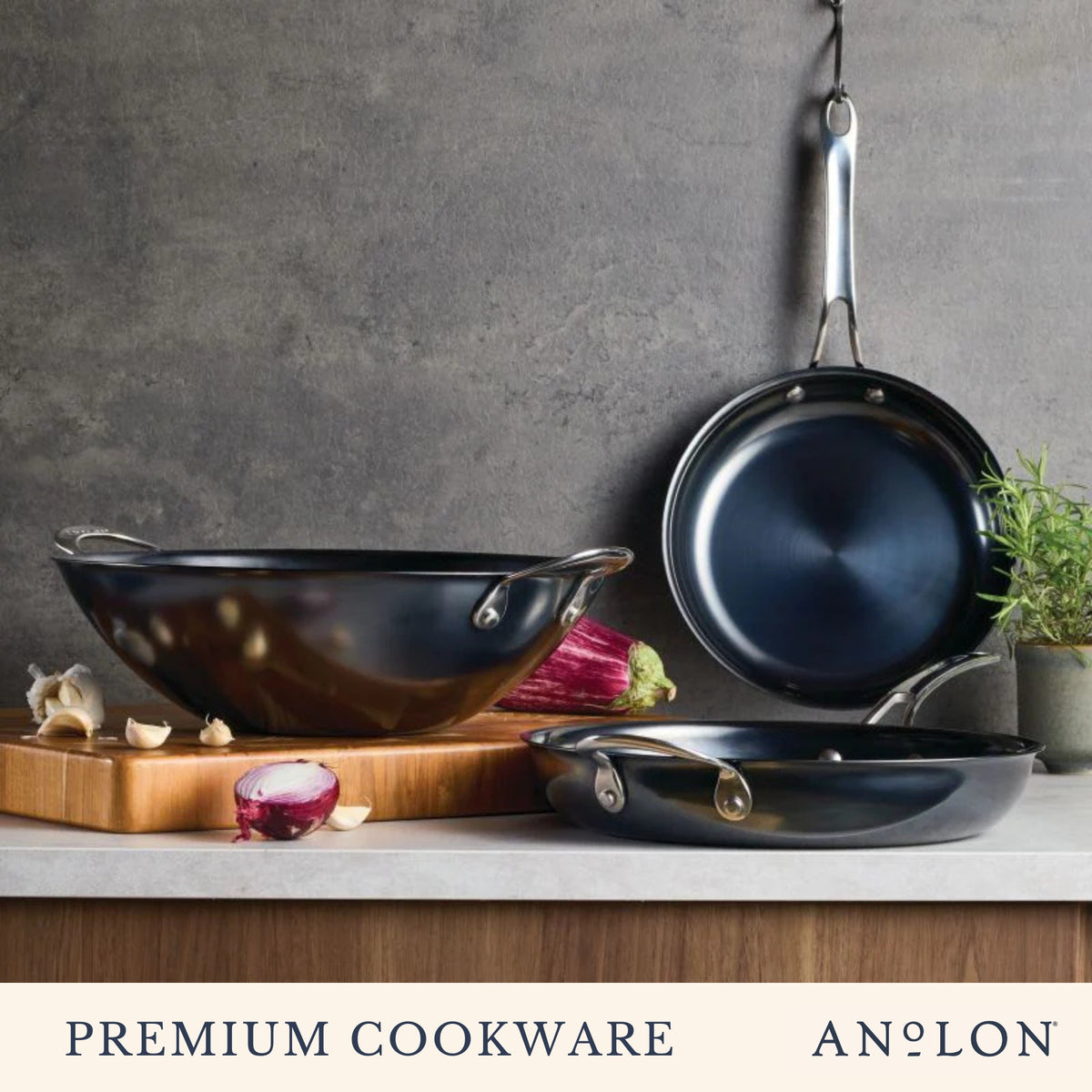 Anolon N₂ Carbon Steel Induction Skillet 30cm