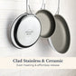 Anolon EverLast Ceramic Stainless Steel Induction Open Frypan 21.5cm