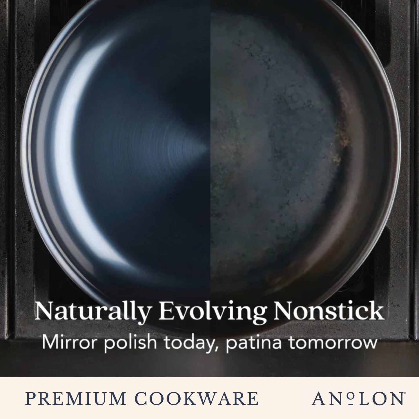 Anolon N₂ Carbon Steel Induction Wok 36cm