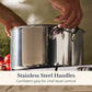 Anolon EverLast Tri-Ply Clad Stainless Steel Induction Covered Stockpot 26cm/7.6L