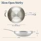 Anolon EverLast Tri-Ply Clad Stainless Steel Induction Open Stir-Fry with Helper Handle 32cm