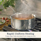 Anolon EverLast Tri-Ply Clad Stainless Steel Induction Covered Saucepan 20cm/2.8L
