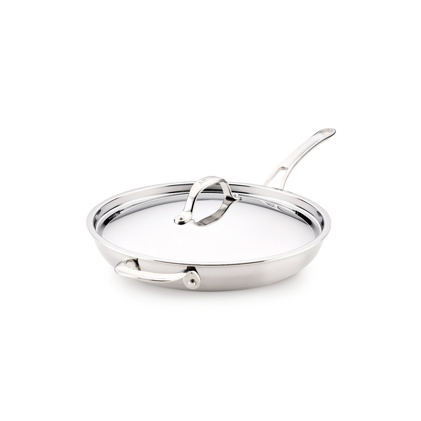 Anolon EverLast Tri-Ply Clad Stainless Steel Induction Covered Frypan with Helper Handle 32cm