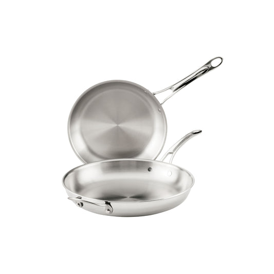 Anolon EverLast Tri-Ply Clad Stainless Steel Induction Frypan Twin Pack 25cm & 32cm