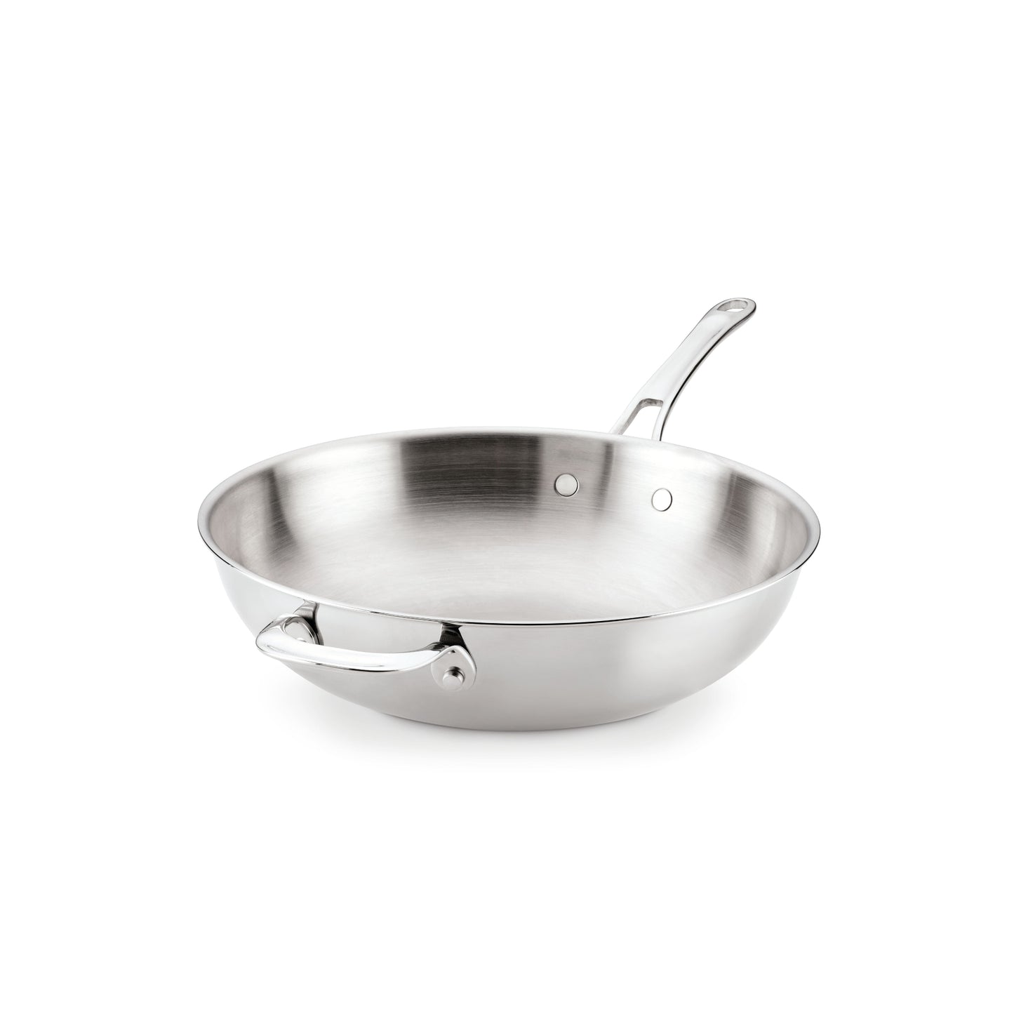 Anolon EverLast Tri-Ply Clad Stainless Steel Induction Open Stir-Fry with Helper Handle 32cm