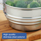 Stainless Steel Universal Steamer With Lid 16/18/20cm