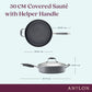 Advanced Home Nonstick Covered Saute with Helper Handle 30cm/4.7L Moonstone