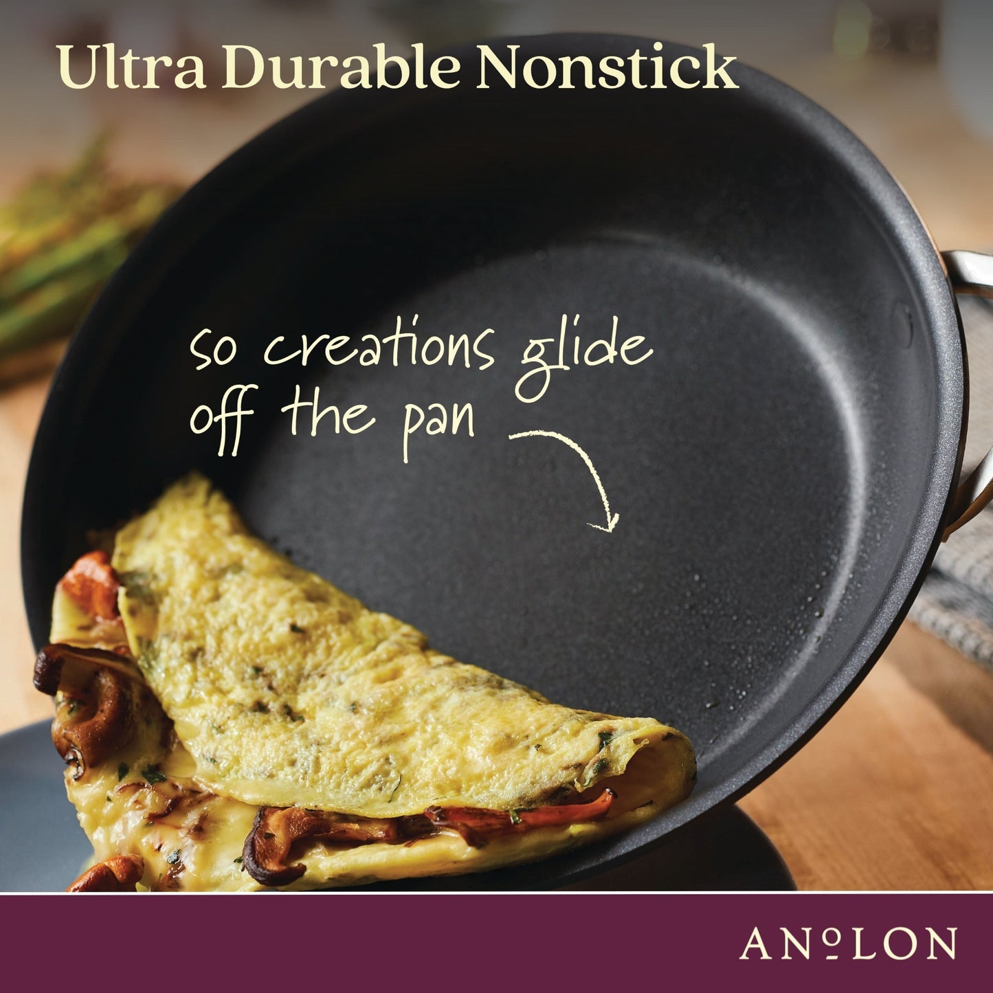 Anolon Endurance+ Nonstick Induction 3 Piece Essentials Cookware Set