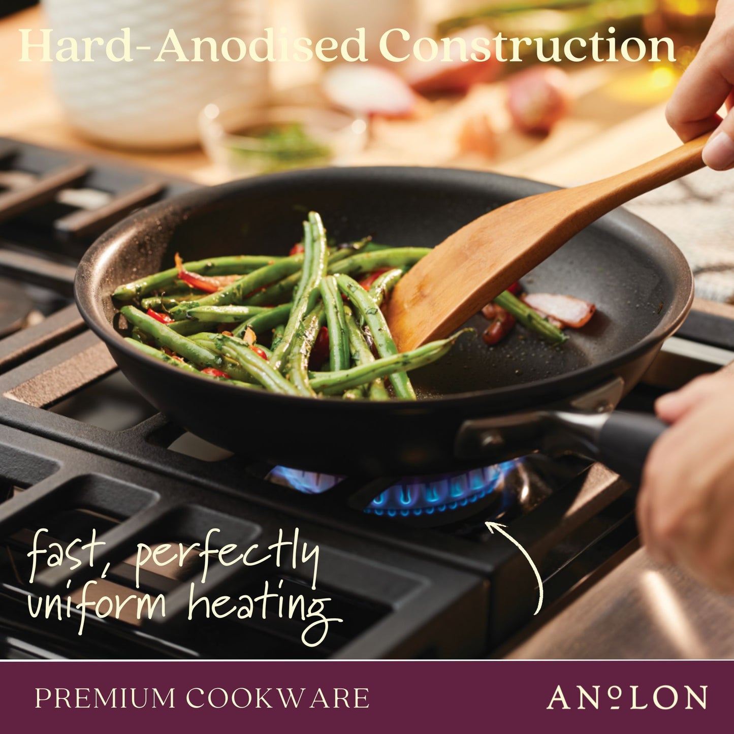 Anolon Advanced Home Nonstick Skillet Twin Pack 26/32cm Onyx