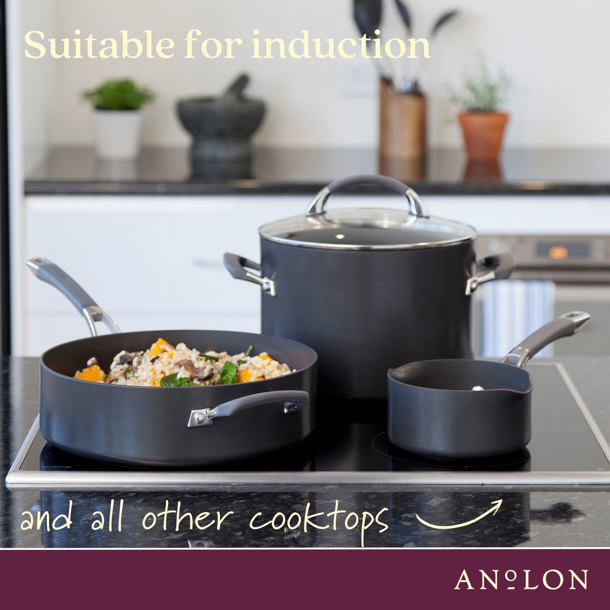 Anolon Endurance+ 6 Piece Cookware Set Cheap Sale head.hesge.ch