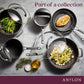 Anolon Endurance+ Nonstick Induction Open French Skillet 26cm and Covered Sautéuse 28cm/4.7L