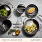 Anolon Endurance+ Nonstick Induction Stockpot Bonus Pasta Insert 24cm/7.6L