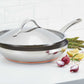 Anolon Nouvelle Copper Stainless Steel Covered Skillet 30cm