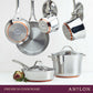 Anolon Nouvelle Copper Stainless Steel Covered Skillet 30cm