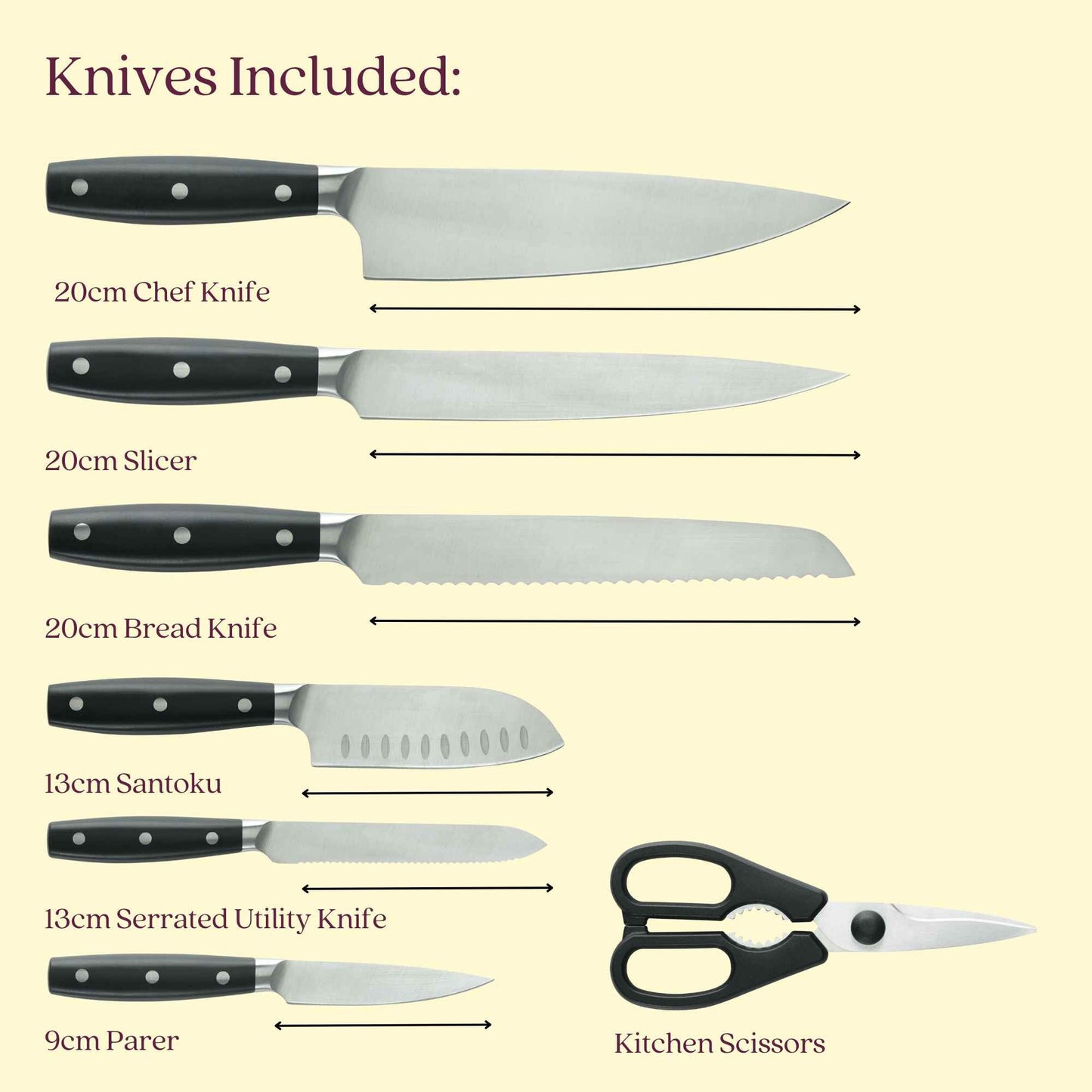 Anolon 8 Piece Knife Block Set
