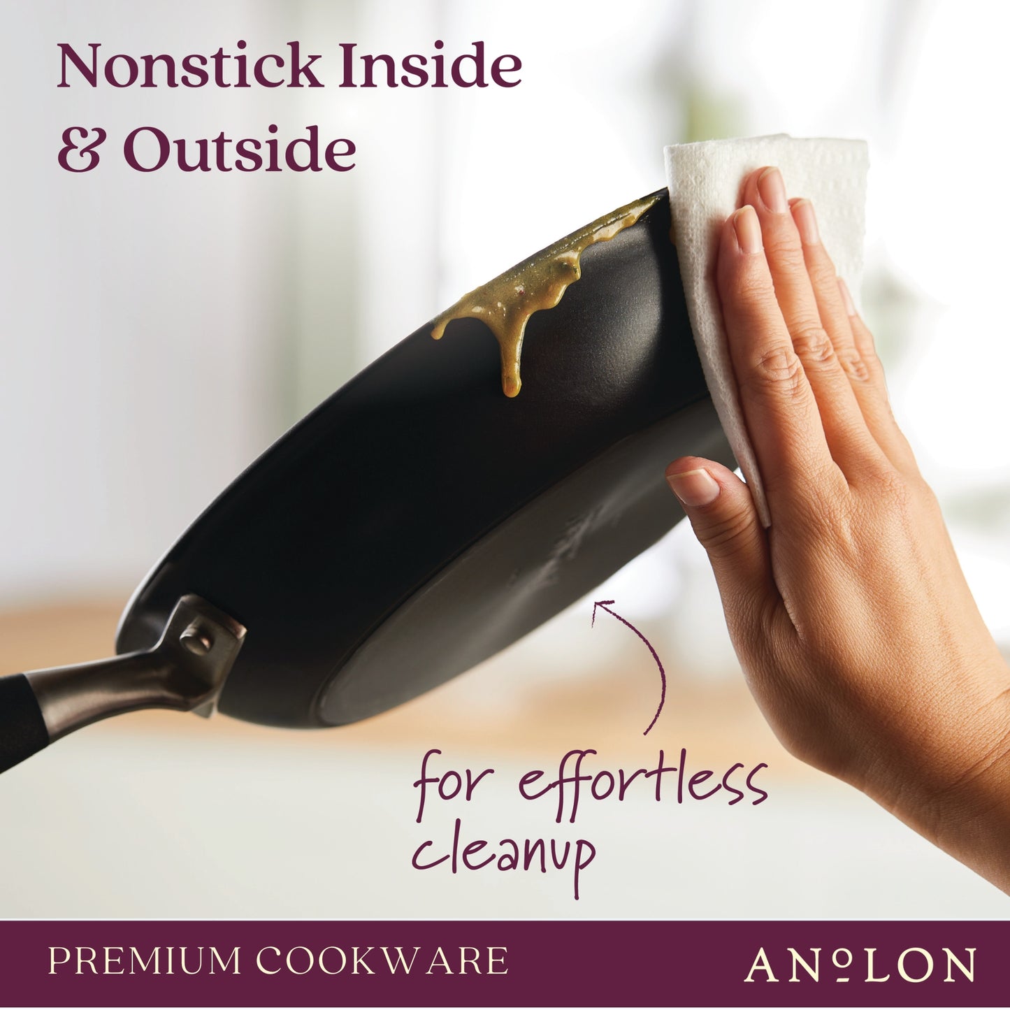 Anolon Advanced Nonstick Skillet Triple Pack 22/26/28cm