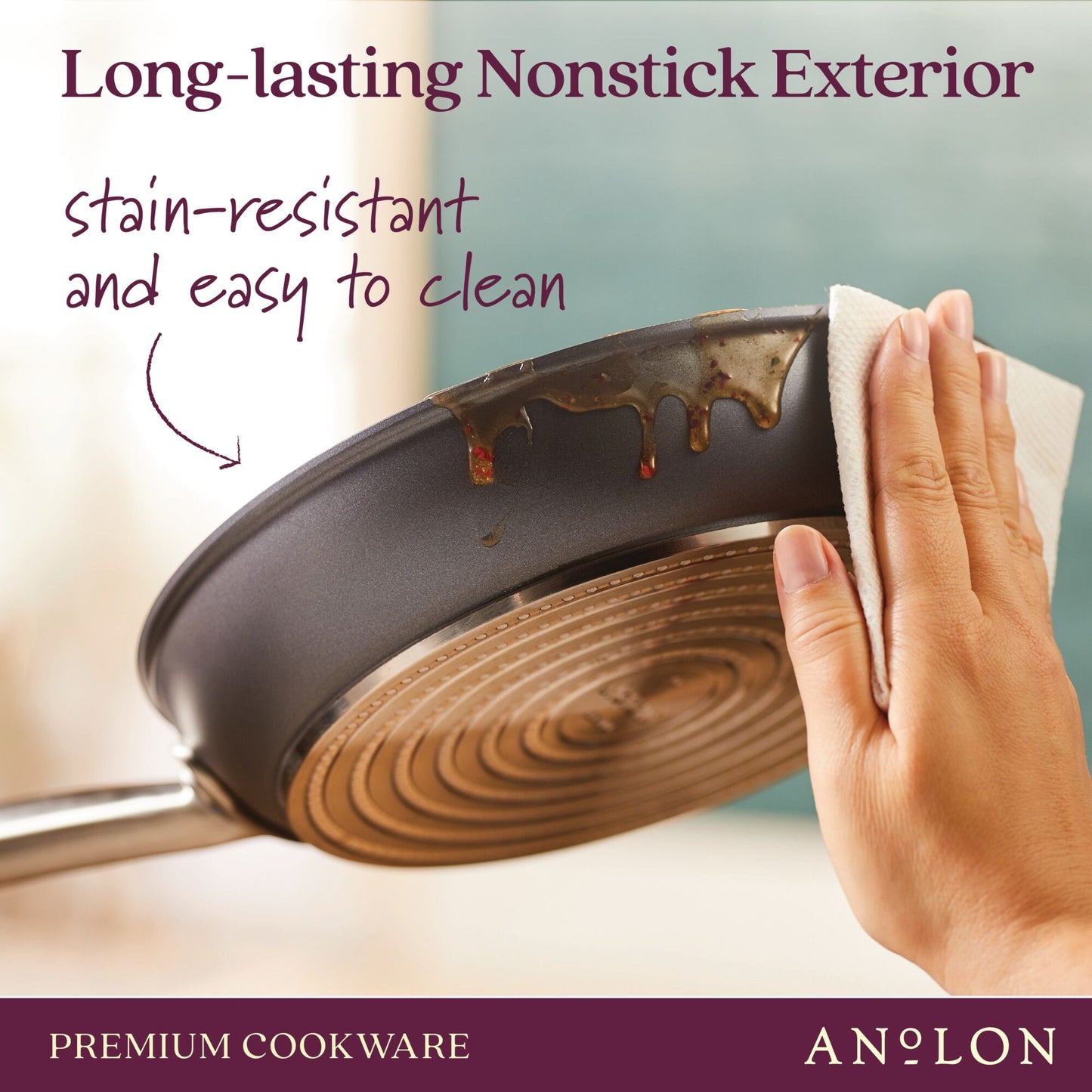 Anolon Accolade Nonstick Induction 10 Piece Cookware Set