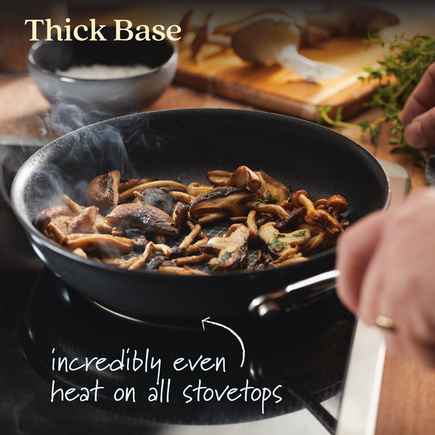 Anolon X Hybrid Stainless Steel Nonstick Induction Skillet 21cm