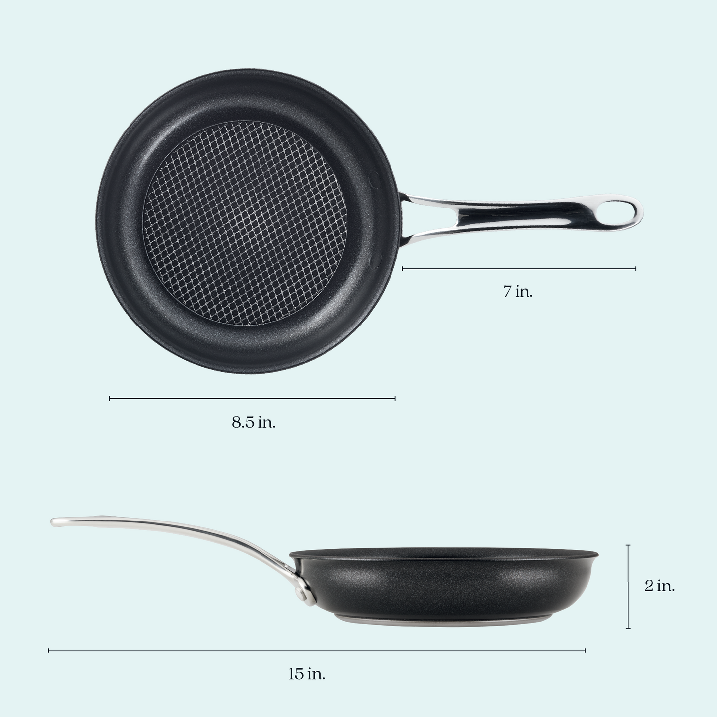 Anolon X Hybrid Nonstick Induction Skillet 21cm