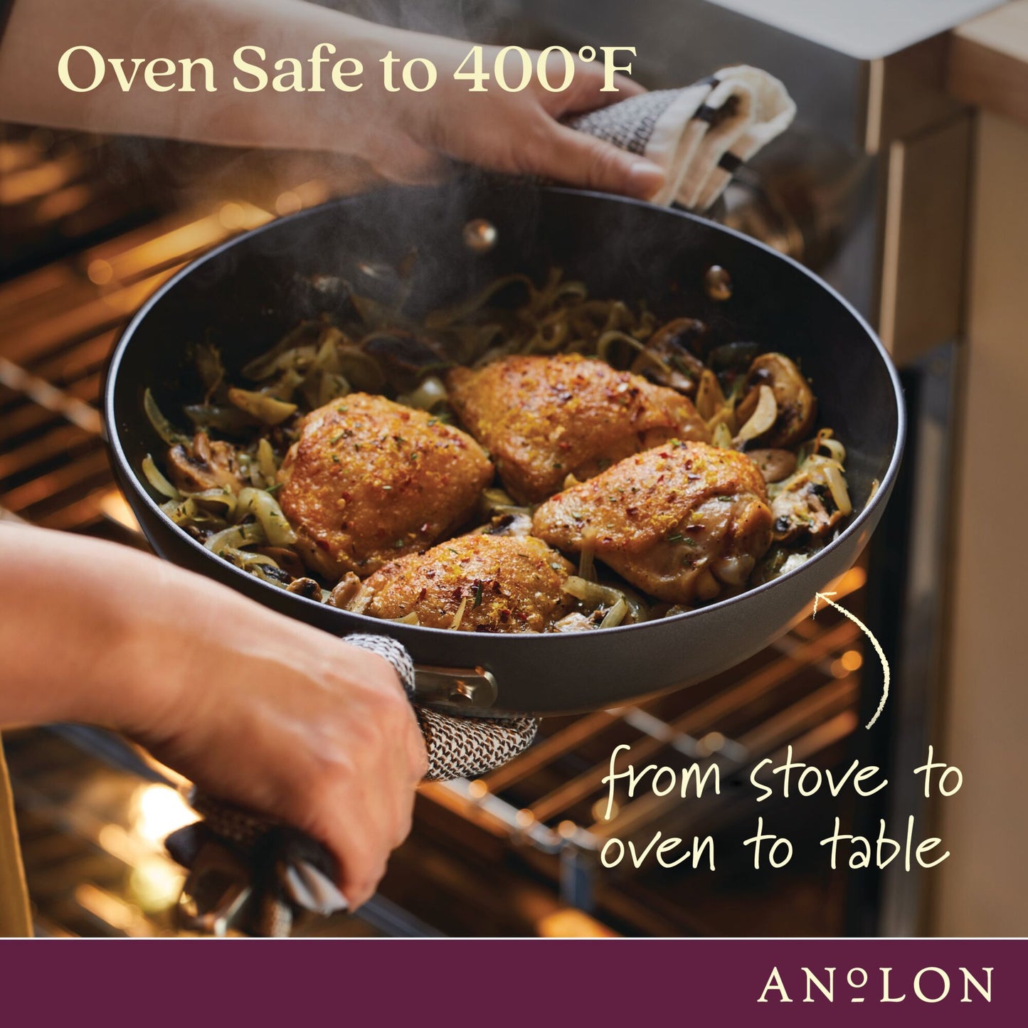 Anolon Advanced Home Nonstick 11 Piece Cookware Set Bronze
