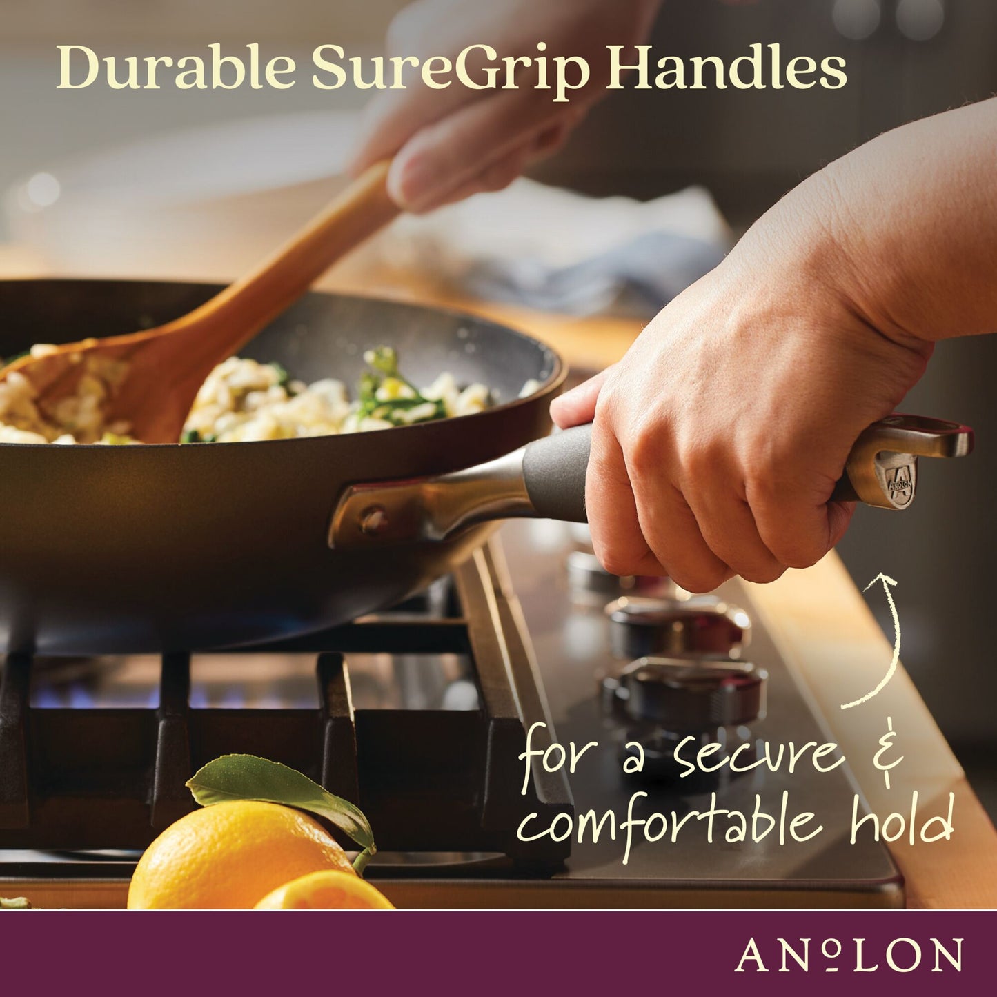 Anolon Advanced Home Nonstick Skillet Twin Pack 26/32cm Moonstone
